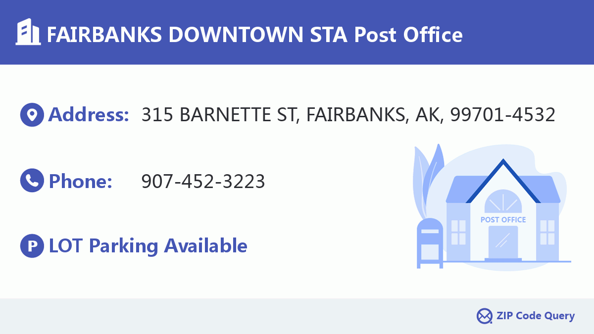 Post Office:FAIRBANKS DOWNTOWN STA